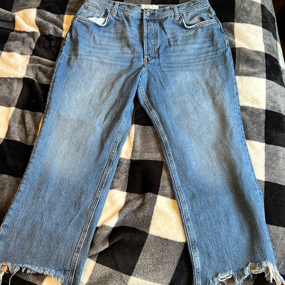 We The Free Free People *no-stretch* blue jeans